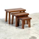 Brutalist nesting tables