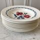 Set of 9 hollow plates Digoin Sarreguemines model "Cannes"