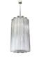 cylindrical pendant lights with crystal glass by Doria, Germany, 1960s.