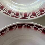 Old earthenware soup plates