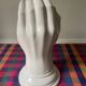 70s ceramic hand wall light