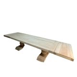 Large farmhouse table with 2 extensions