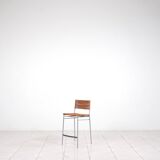 „Miss B“ steel lacquered aluminium bar stool by Tito Agnoli