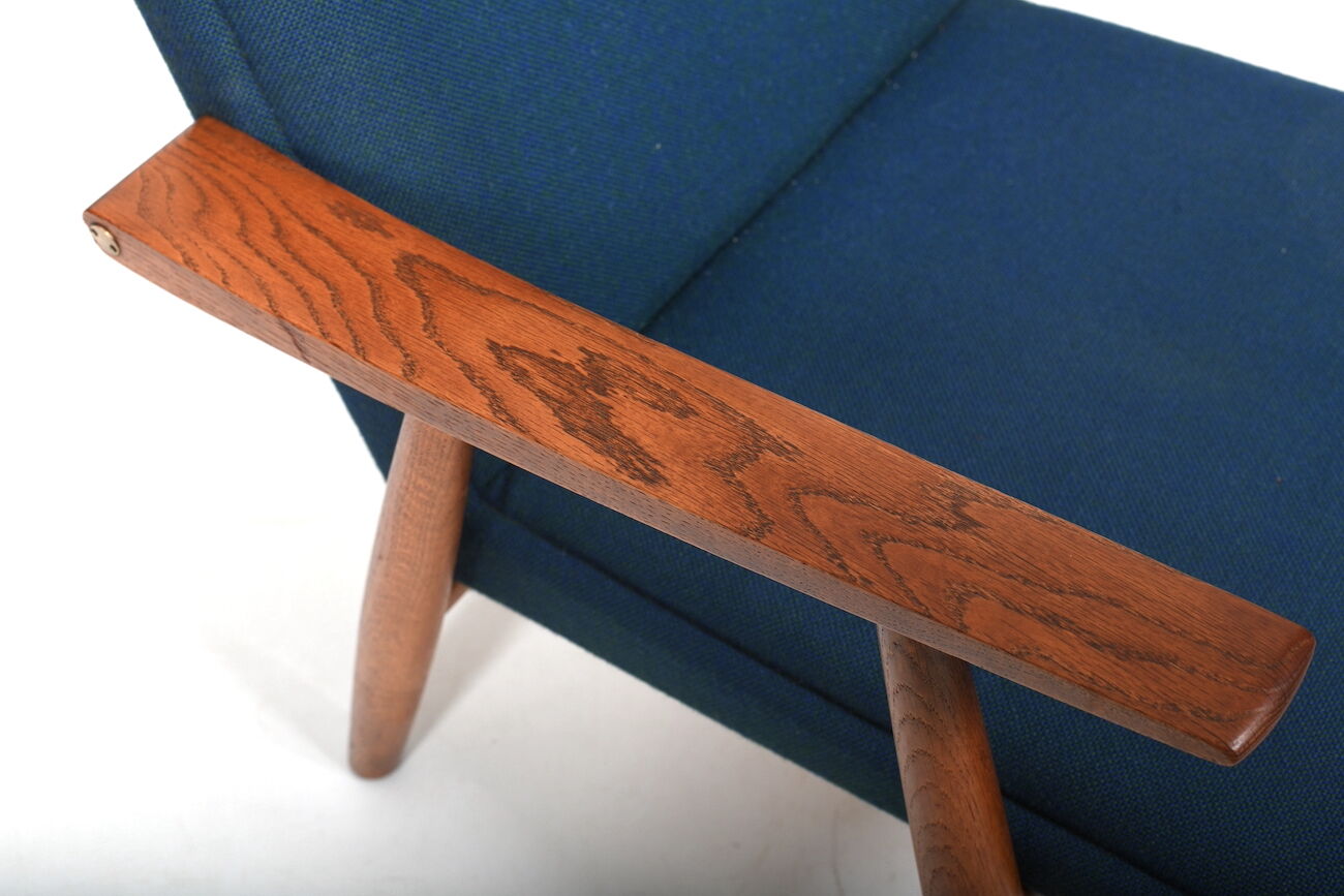 Fauteuil GE-260 en chêne par Hans J. Wegner années 1950
