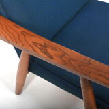 GE-260 High Back Easychair in Oak by Hans J. Wegner 1950s