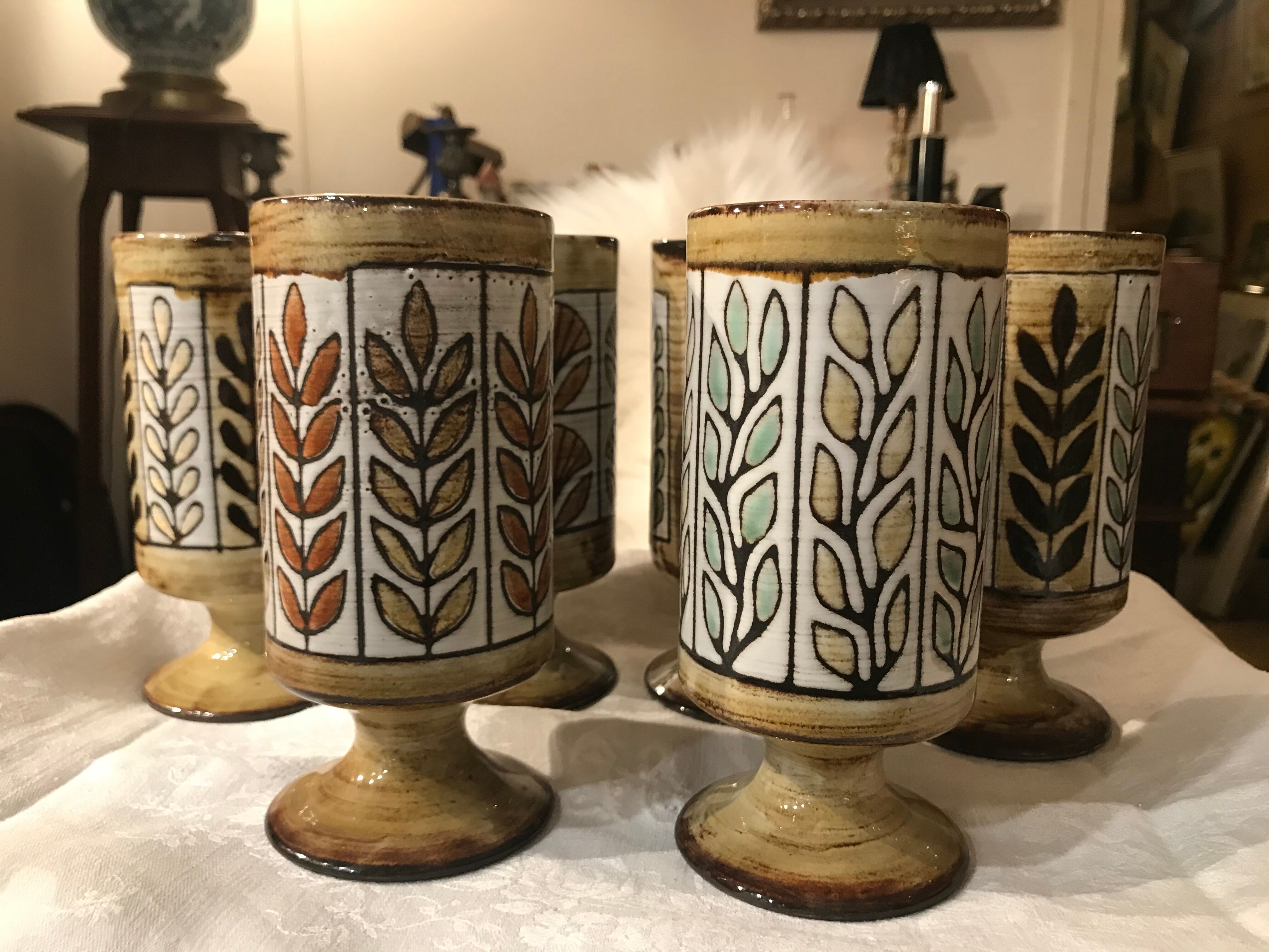 Série de 6 mugs Vallauris Malarmey