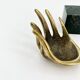 Brass Hand Ashtray, by Walter Bosse for Herta Baller, 1950s Austria