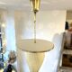 Mid-Century suspension in brass and opaline glass