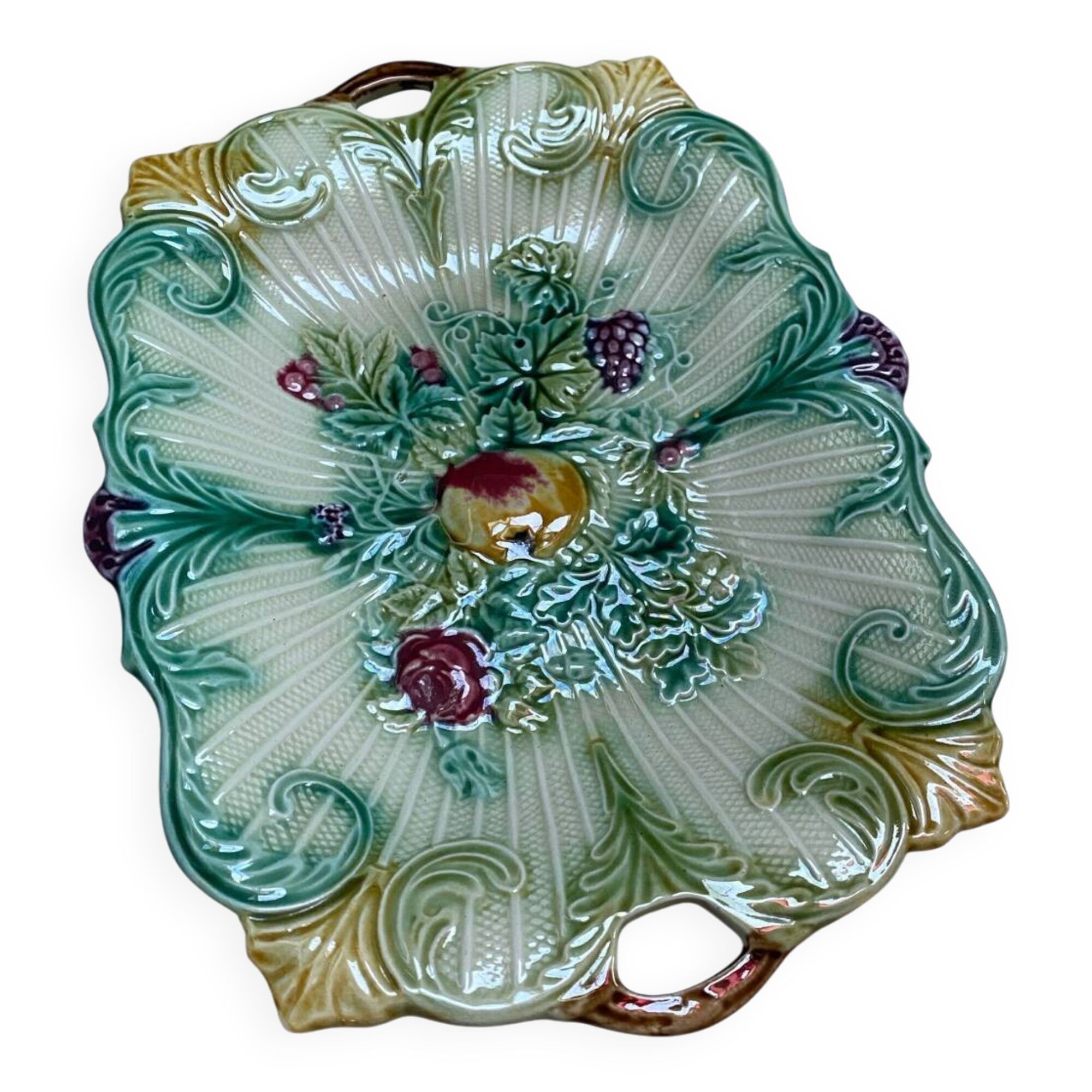 Antique slip dish