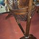 Empire style mahogany cradle with a swan neck, shaped like a cradle, circa 1810