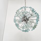 Mid century glass sputnik chandelier, 1970s