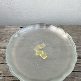 6 transparent dessert plates with a country design by Arcoroc