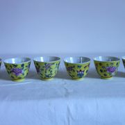 6 tasses à thé vintage, Chine