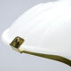 Lamp blown glass frosted around 1940 brass