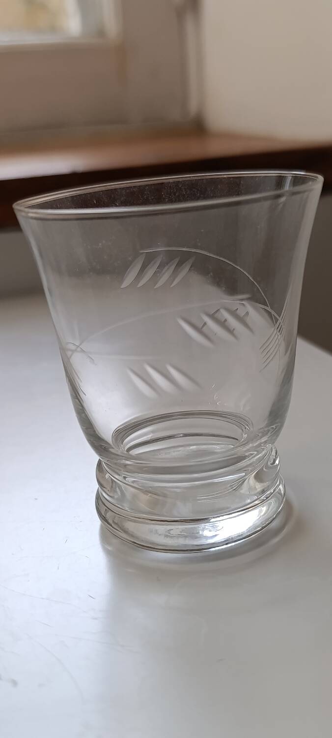 Set of antique carafes and glasses