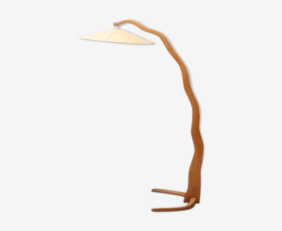 Floor Lamp In Wood And Elephant Skin 1950s Selency Floor Lamp In Wood And Elephant Skin, Elephant Floor Lamp