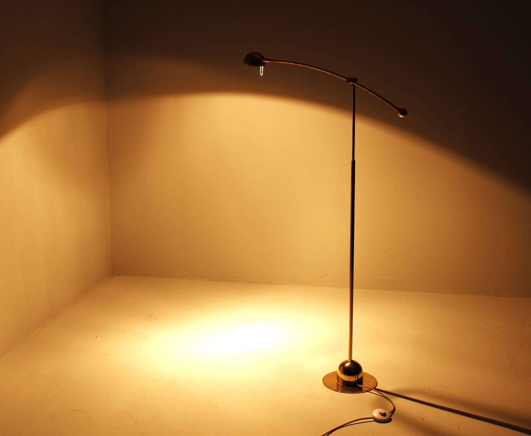 Brass Floor Lamp from Massive, Belgium, 1980s