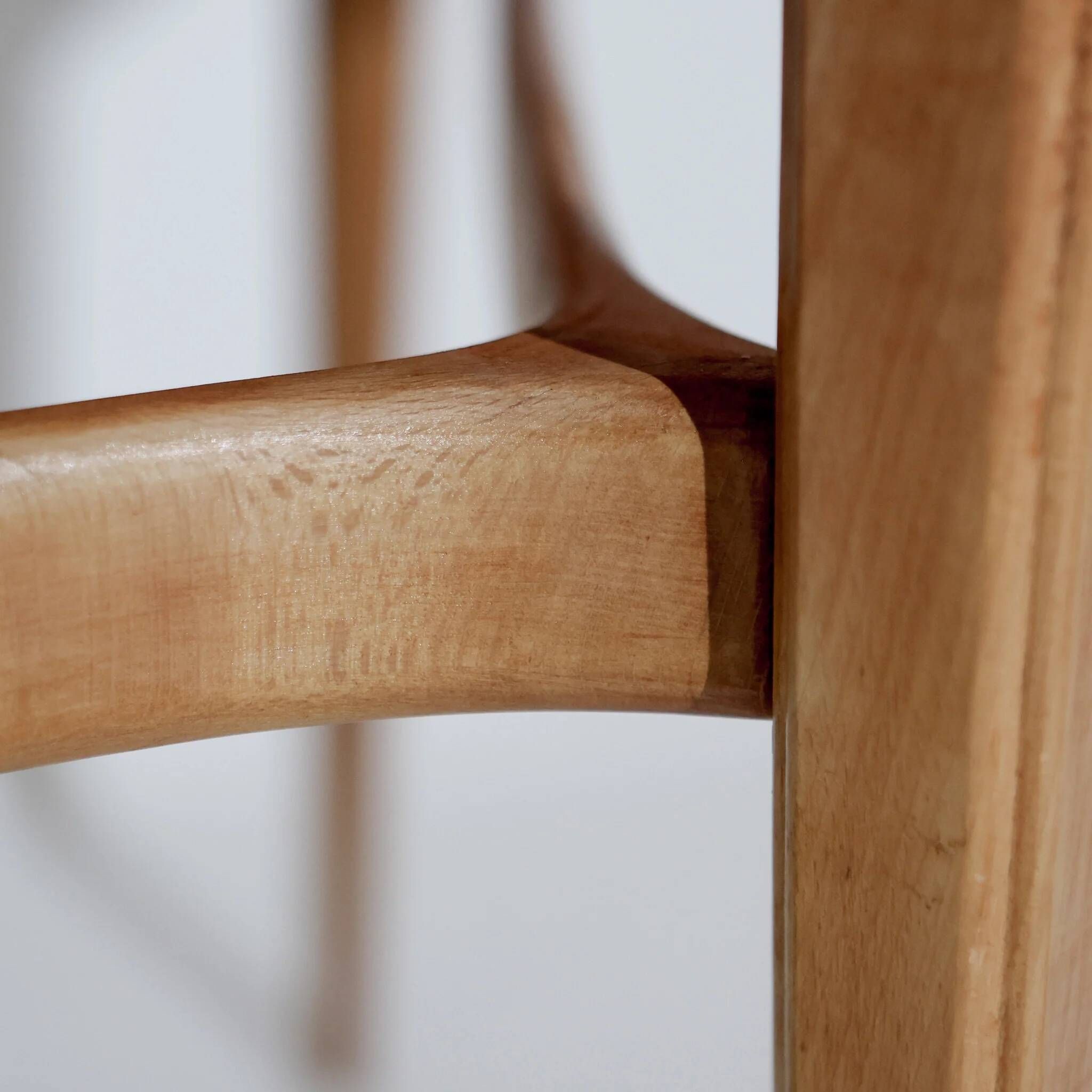 Vintage Scandinavian side table with three legs by LJ Bord, teak and beech, 1950s–1960s.