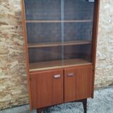Teak library display case