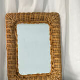Wicker mirror