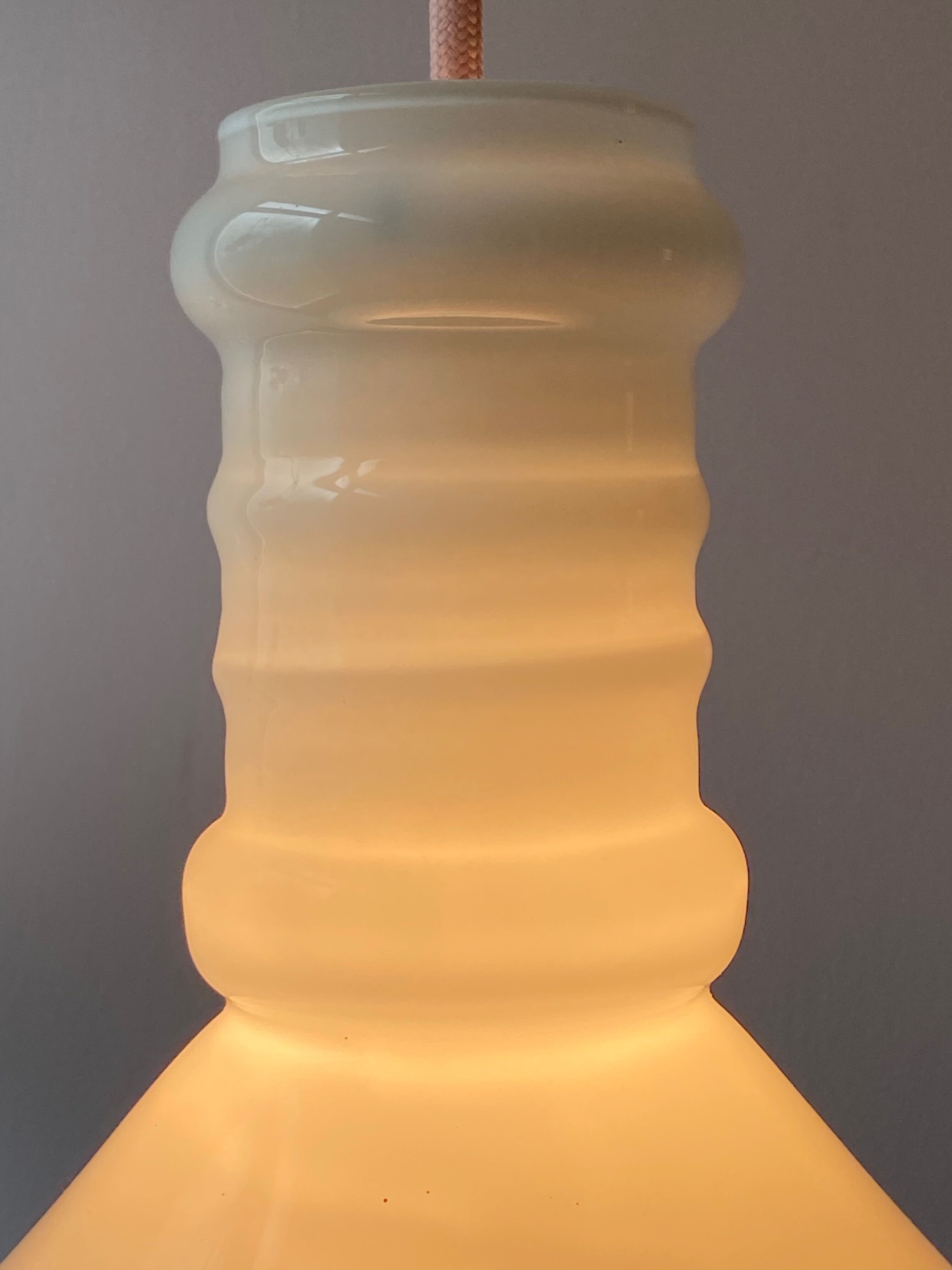 Sidse Werner small Apotheker Pendant Lamp by Holmegaard, Denmark, 1980s