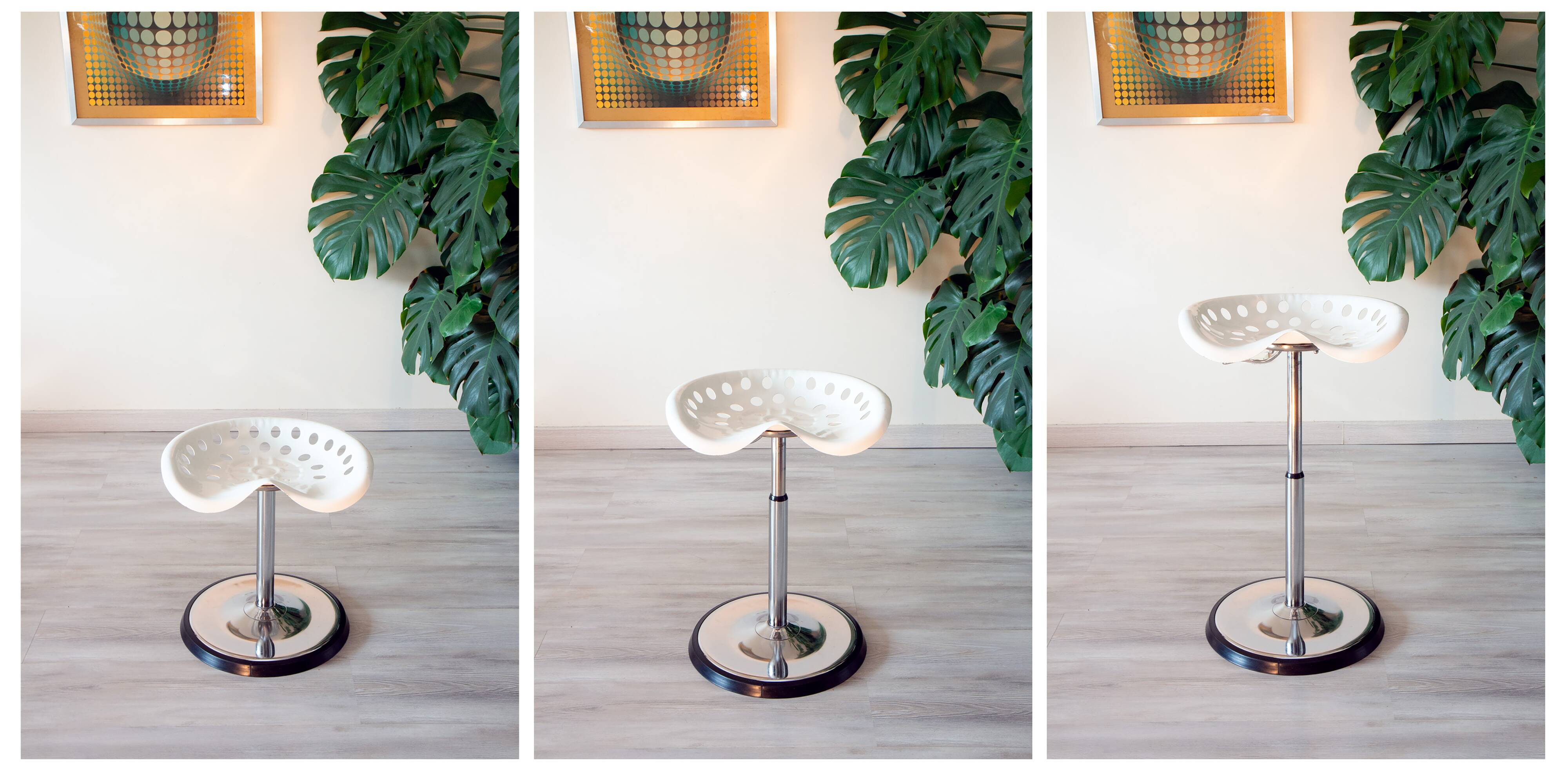 Etienne Fermigier telescopic stool for Mirima, 1972