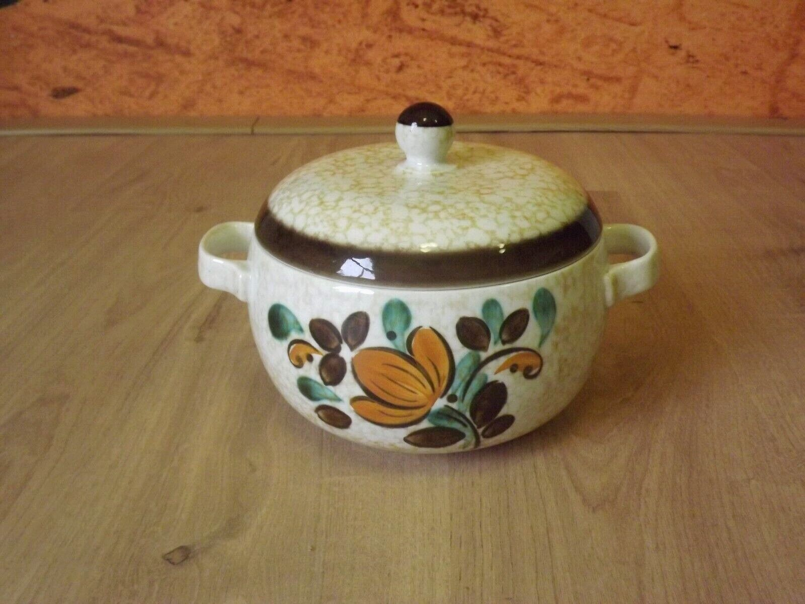 Vintage Boch La Louvière Corfou Collection Large Serving Dish with Lid