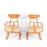 Paire de fauteuils japonais