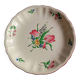 Plat a biscuit sur pied en faience de luneville
