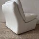 Vintage white armchair, France 1970