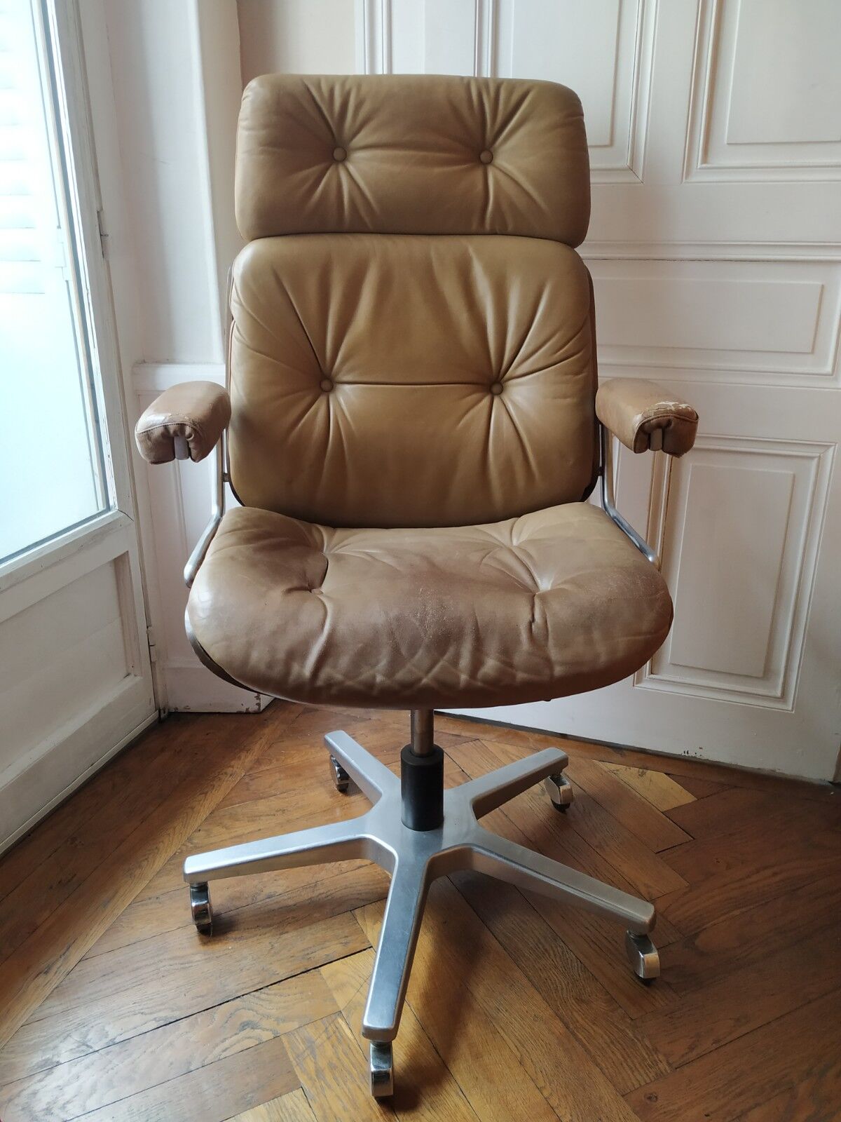 Steering chair leather Stoll Giroflex