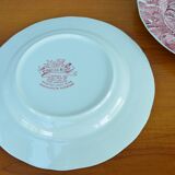 Set of 6 English style plates, kesteloot birthday