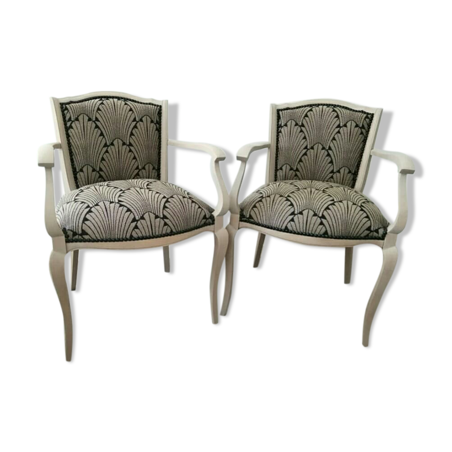 Paire de fauteuils bridge