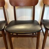 Set of 4 vintage Italian chairs, produced in the 60s by Gessef Consorzio Sedie Friuli