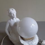 Opaline lamp siren 70s 80s
