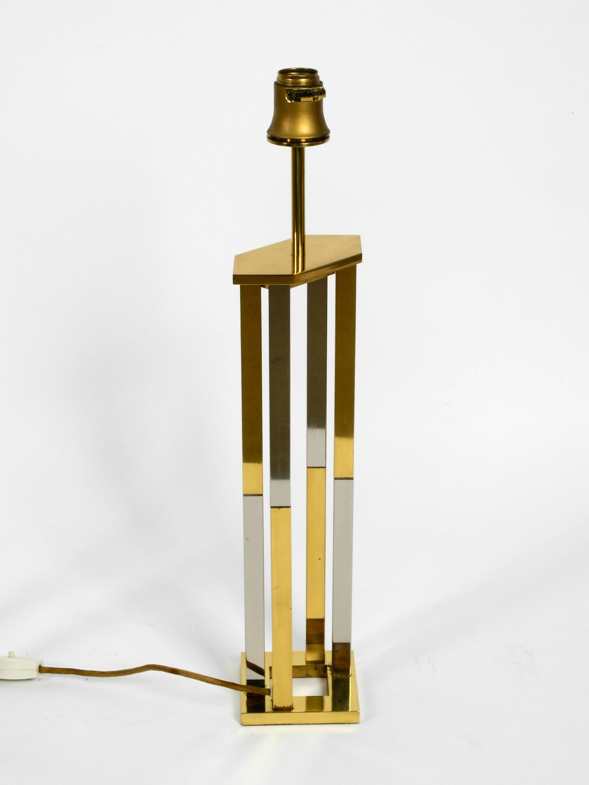 Paire de lampes de table en laiton XXL très rares des années 1970 de Vereinigte Werkstätten