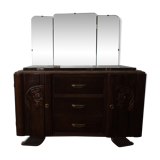 Art deco oak vanity