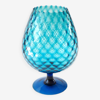 Blue Italian glass vase