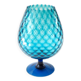 Blue Italian glass vase