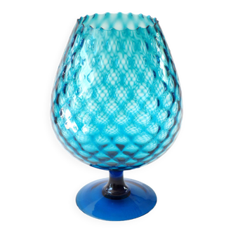 Blue Italian glass vase