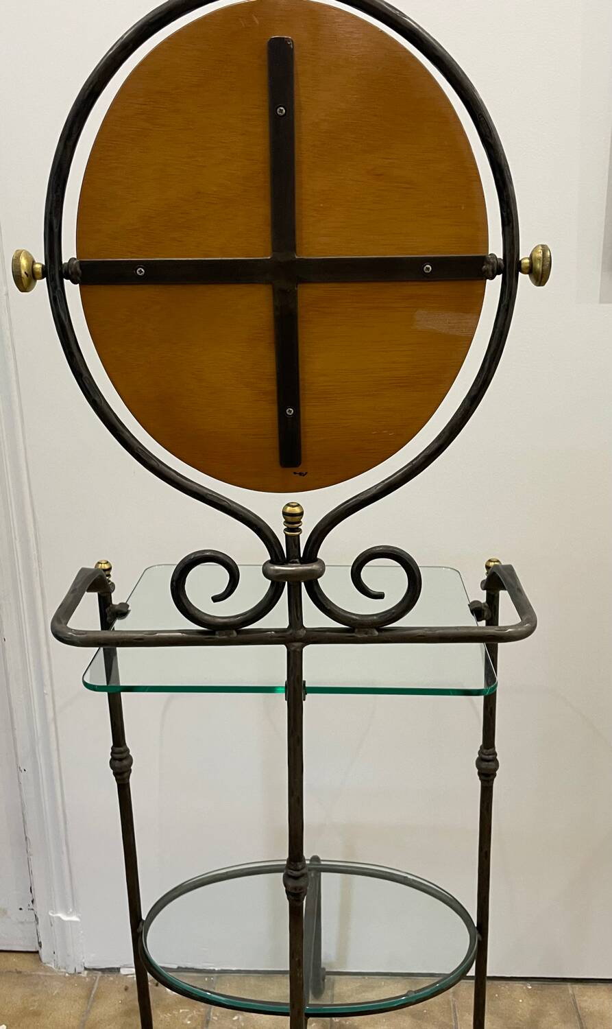 Wrought iron bathroom caddy