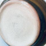 Vintage enameled ceramic lamp