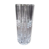 Cast crystal vase