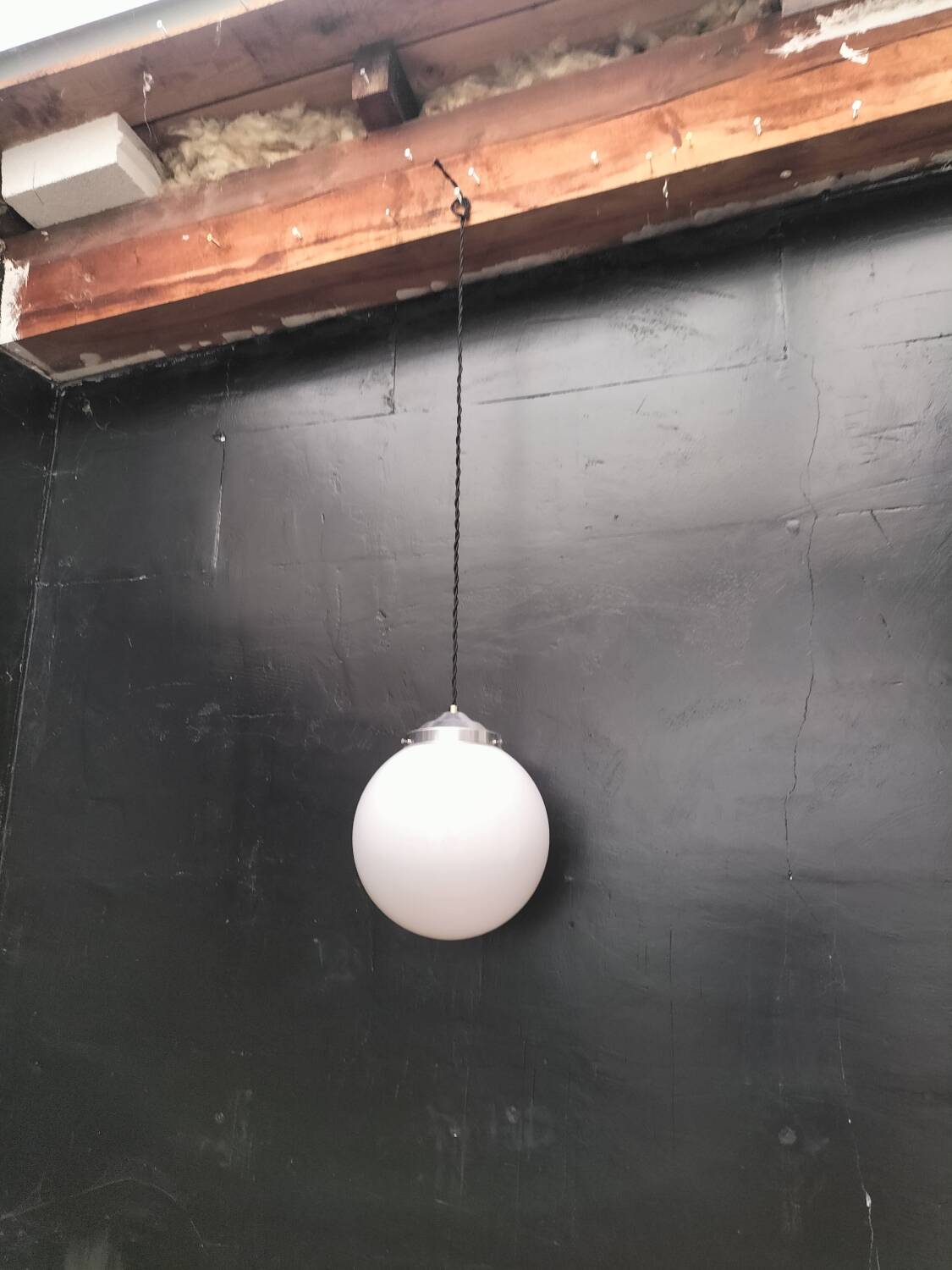 Opaline ball pendant light