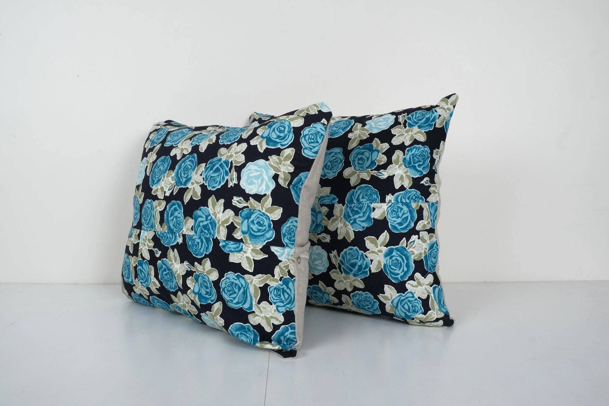 Set of 2 vintage Turkish cushion covers 48x46 cm