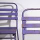 Antique purple patio chairs (c.1920). Set of 2 pieces