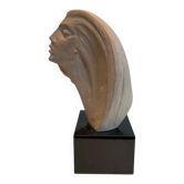 Buste féminin en terre cuite d’esprit égyptien, Austin Productions, 1980