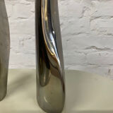 Duo of brass vases from the 60s
