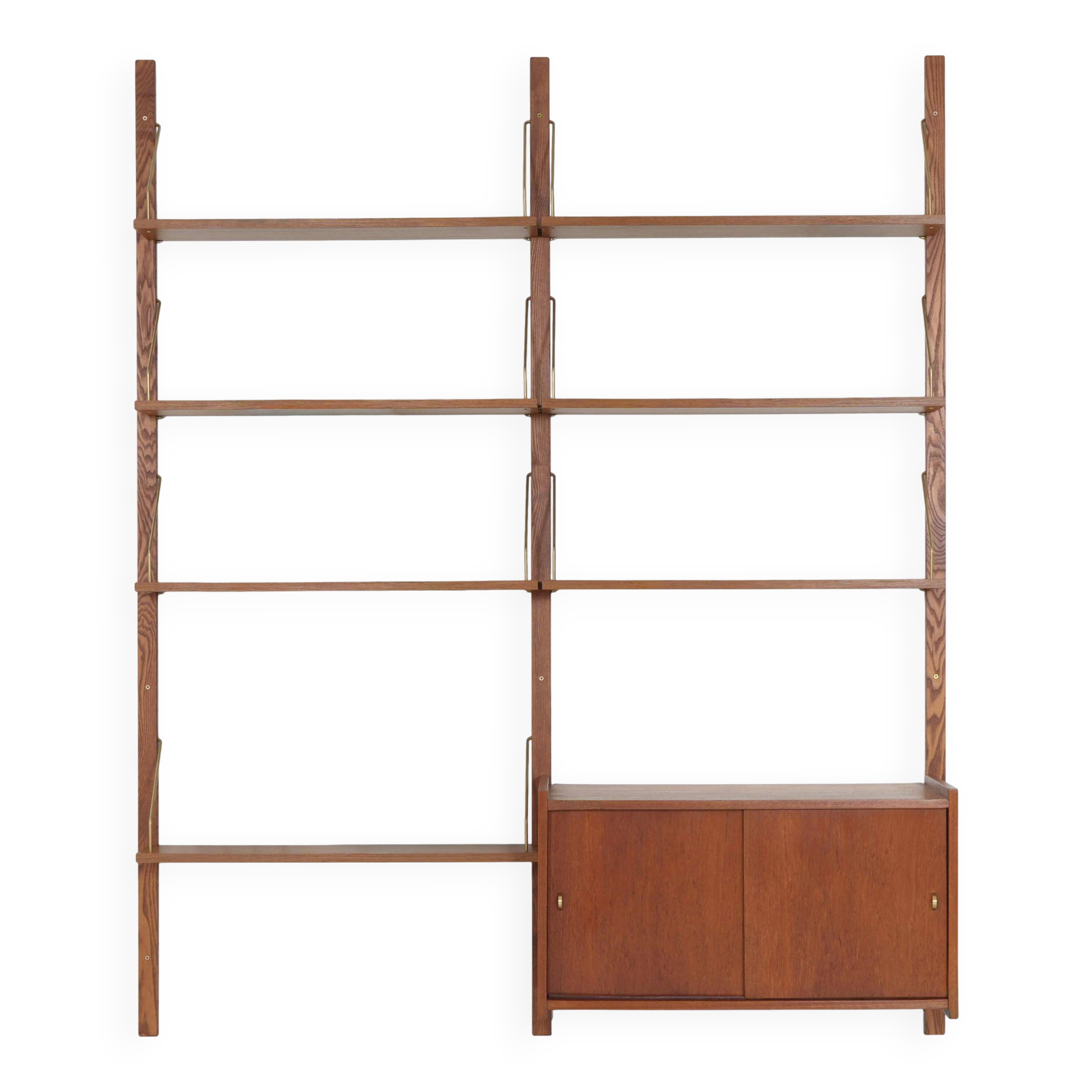Teak modular shelving unit, Danish design, 1960s, made in Denmark