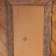 Former mirror wooden décor in copper 41x62cm